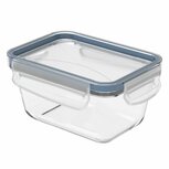 Rotho Clic &amp; Lock Koelkast Bewaardoos 0.5L Horizon Blauw/Transparant/Glas