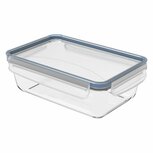 Rotho Clic &amp; Lock Koelkast Bewaardoos 1.3L Horizon Blauw/Transparant/Glas