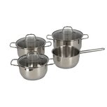 Daily Home Pannenset 7-delig RVS/Glas