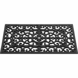 Hamat Rubberen Deurmat French Lilly 45x75 cm Zwart