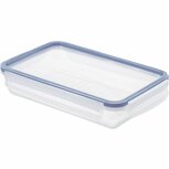 Rotho Clic &amp; Lock Koelkast Bewaardoos 1L Vlak Horizon Blauw/Transparant