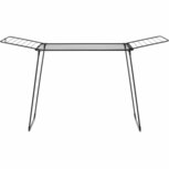 Brabantia HangOn Too Droogrek 22 m Drooglengte Mat Zwart