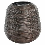 Light &amp; Living Windlicht Esira Antique 18 cm Koper/Metaal