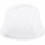 Rotho Fresh Cakedoos Tulband 30.5 cm Wit/Transparant