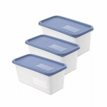 Rotho Domino Diepvriesdozen Etiket Decor 3x1.5L Horizon Blauw/Wit