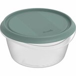 Rotho ELEMENTS Koelkast Bewaardoos Rond 0.7L Mistletoe Groen/Transparant