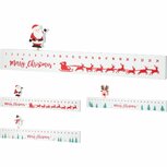Decoratie Advent Kalender 40 cm Wit/Rood Assorti