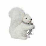 Decoratie Eekhoorn 20x11x24 cm Wit