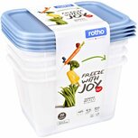 Rotho Domino Diepvriesdozen Etiket Decor 4x1L Horizon Blauw/Wit