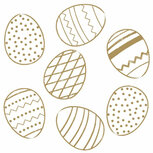 Duni Servetten Golden Eggs 3-laags 33x33cm