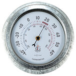 NeXtime NE-4302GA Buitenthermometer 22CM Metaal Gegalvaniseerd Lily