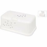 Tissuehouder Hartjes 22x13x9 cm Wit/Grijs