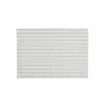 Linen&amp;More Placemat Streep 4 Stuks Lichtgrijs/Katoen