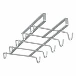 Metaltex Kopjeshouder voor 10 Kopjes 28x14x6 cm Zilver