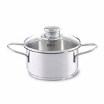 Fissler Snacky Kookpan + Deksel 14 cm RVS/Glas