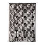 Tuintapijt 120x180 cm Zwart/Wit