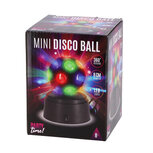 LED Mini Disco Bal Zwart