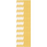 Duni Papieren Rietjes 25 Stuks Goud/Wit