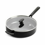 GreenPan Smart Shape Hapjespan met Glazen Deksel 28 cm Zwart