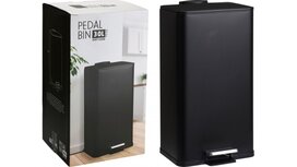 Excellent Houseware Pedaalemmer IJzer 30L Zwart