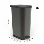 Rotho Ribo Pedaalemmer 55L Grafiet