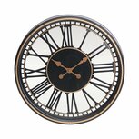 Analoge Wandklok 49.5 cm Zwart/Goud