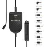Hama Instelbare Netadapter voor Auto 3000mA 36W 12V + 8 Adapters Zwart