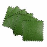Vloermat Tegels 40x40x10 cm Grasprint 6 Stuks Groen
