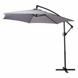 Hangende Parasol 300 cm Grijs