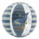 Little Dutch Ocean World Strandbal 35 cm Blauw/Wit
