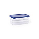 Day To Day Bewaardoos Vleeswaren 3-Laags Blauw/Transparant