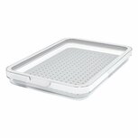 Rotho CAUMA Koelkastorganizer 18.4x27x3.1 cm 1.3L Wit/Tranparant
