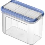 Rotho Domino Bewaar-Strooidoos 0.75L Horizon Blauw/Transparant