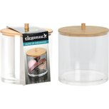Eleganze Make-Up Organizer Transparant/Bamboe