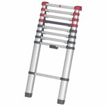 Hailo T80 Aluminium Telescoopladder 11 Treden + Stabilisatiebalk 103-322 cm