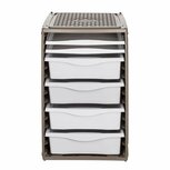 Bama Ri,ordino Opbergsysteem 34x41x53 cm Taupe/Wit