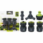 Pro Garden Tuinslang Opzetstukken 6 Stuks Antraciet/Groen