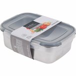 Excellent Houseware Voorraaddoos 750 ml RVS/Grijs