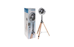 Excellent Electrics Statiefventilator Hout en Verstelbaar Staande Ventilator