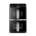 Philips NA461/00 4000 Series Dual-Stacked Dubbele Airfryer 10L 2750W Zwart/Zilver