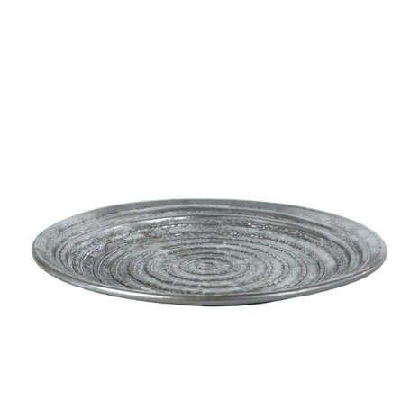 Metalen Dienblad Ceara 39x39x2 cm Zilver