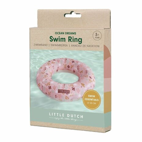 Little Dutch Ocean Dreams Zwemring 50 cm Roze