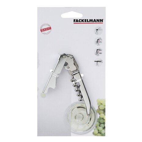 Fackelmann Basic Kurkentrekker 12 cm RVS