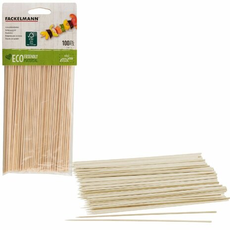 Fackelmann Houten Sat&eacute;stokjes 20 cm 100 Stuks