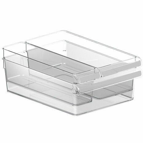 Rotho LOFT Koelkast Organizer Set 3-delig Transparant