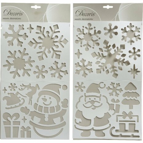 Decoris Kerstfiguren Stencils Assorti
