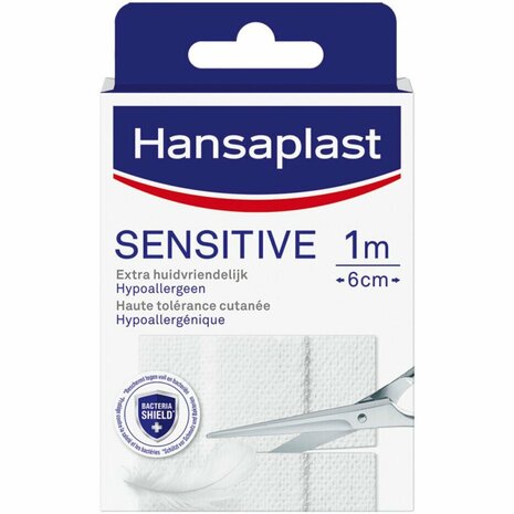 Hansaplast Sensitive Pleisters 100x6 cm Wit