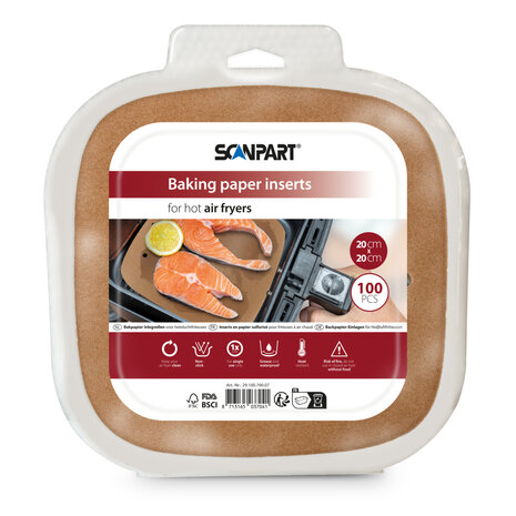 Scanpart Airfryer Filter 20x20 cm 100 Stuks