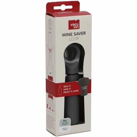 Vacuvin Wijnstopper Grafiet