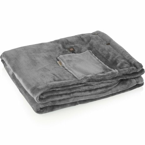 Tristar BW-4788 Draadloos Warmtedeken 150x80 cm Grijs/Fleece